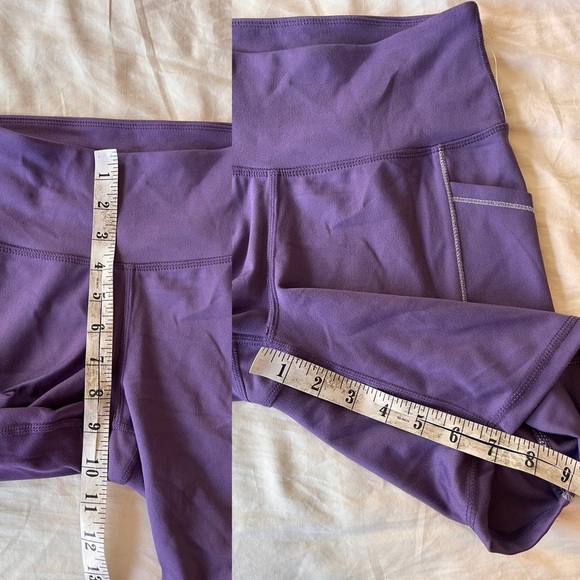 Jessica Simpson Active Purple High Waist Pocket Biker Shorts S - Picture 11 of 11